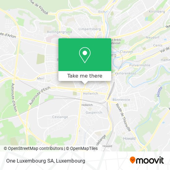 One Luxembourg SA map