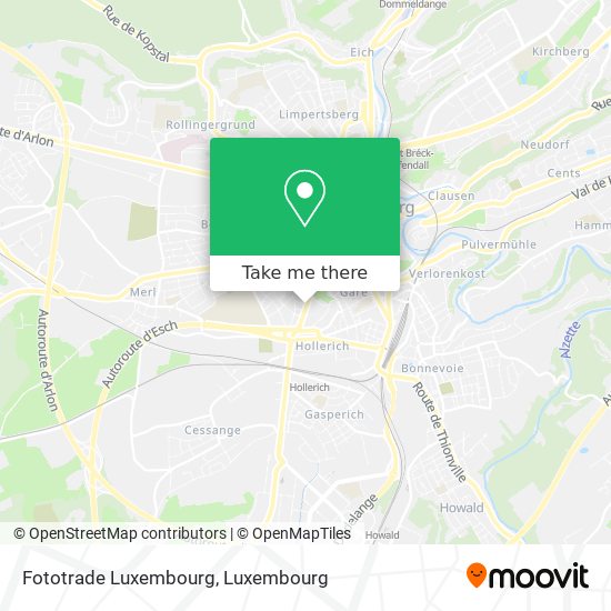 Fototrade Luxembourg map