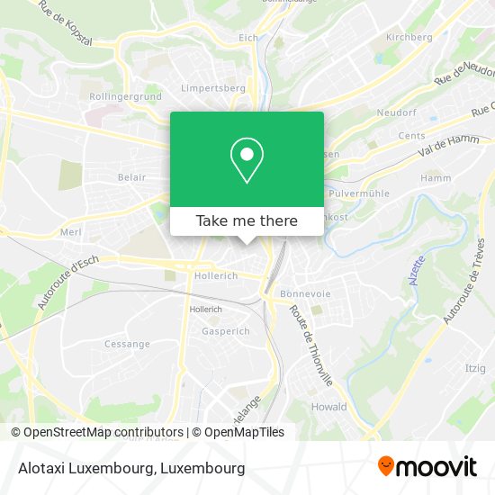 Alotaxi Luxembourg map