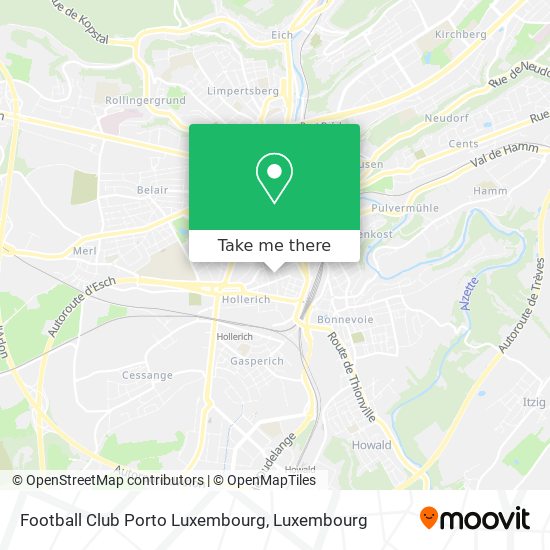 Football Club Porto Luxembourg map