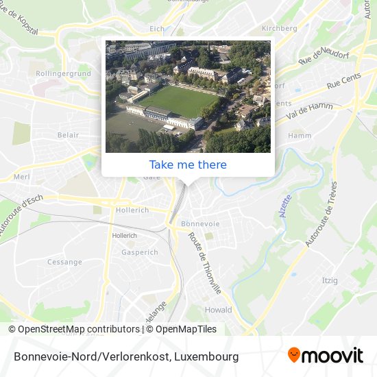 Bonnevoie-Nord/Verlorenkost map