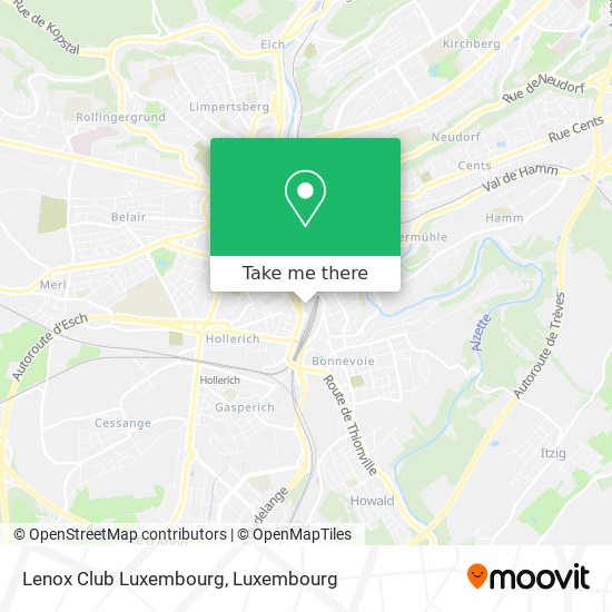 Lenox Club Luxembourg map