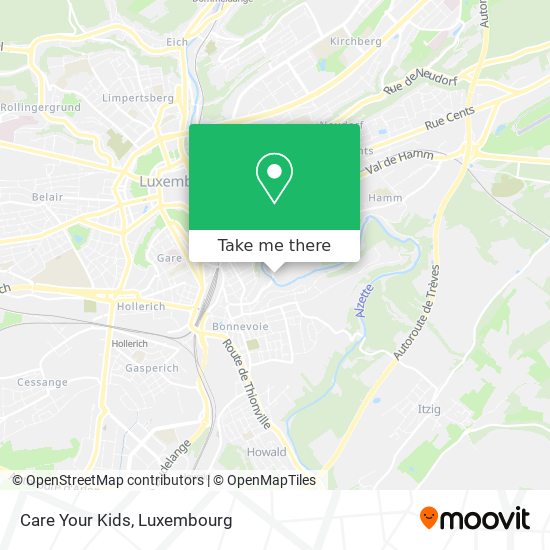 Care Your Kids map