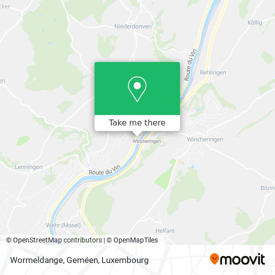 Wormeldange, Geméen map