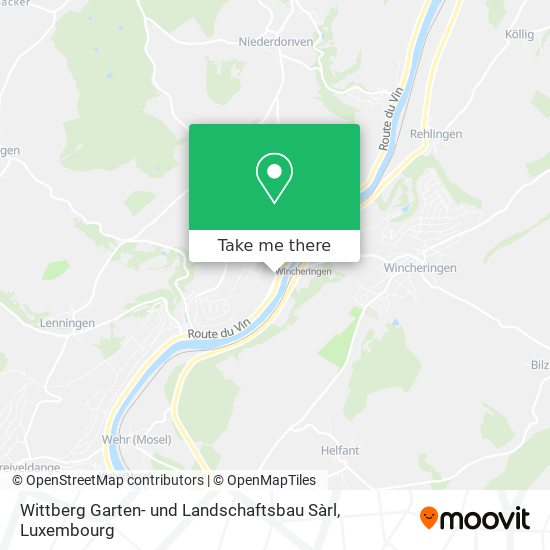 Wittberg Garten- und Landschaftsbau Sàrl Karte