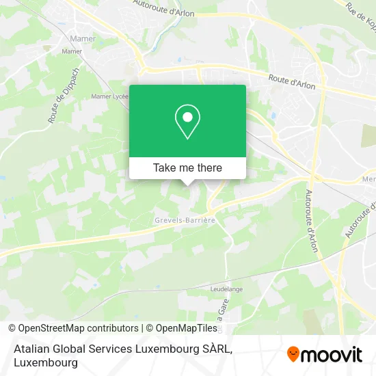 Atalian Global Services Luxembourg SÀRL map