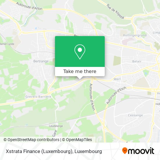 Xstrata Finance (Luxembourg) map