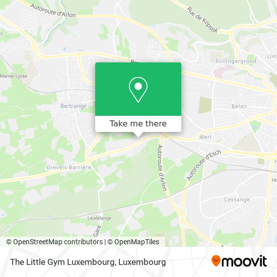 The Little Gym Luxembourg map