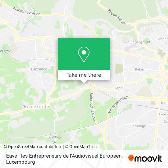 Eave - les Entrepreneurs de l'Audiovisuel Europeen map