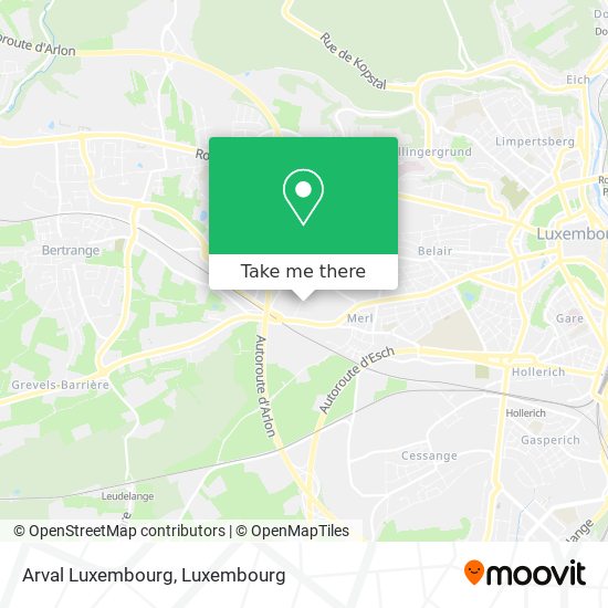 Arval Luxembourg map