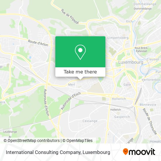 International Consulting Company map