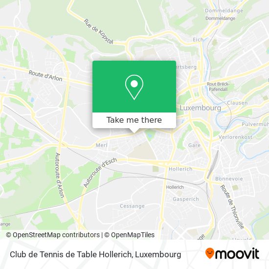 Club de Tennis de Table Hollerich map