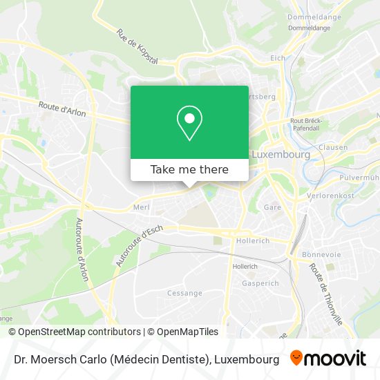 Dr. Moersch Carlo (Médecin Dentiste) Karte