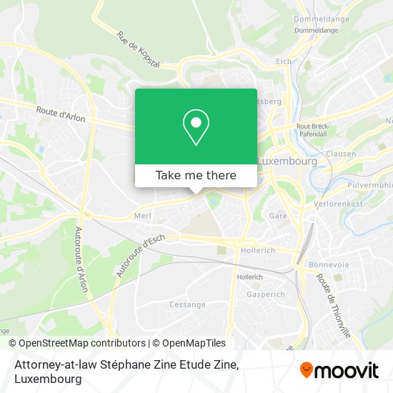 Attorney-at-law Stéphane Zine Etude Zine map