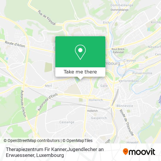 Therapiezentrum Fir Kanner,Jugendlecher an Erwuessener map