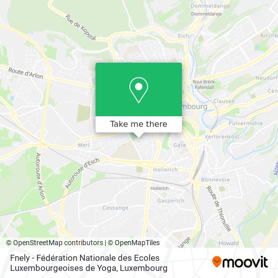 Fnely - Fédération Nationale des Ecoles Luxembourgeoises de Yoga map