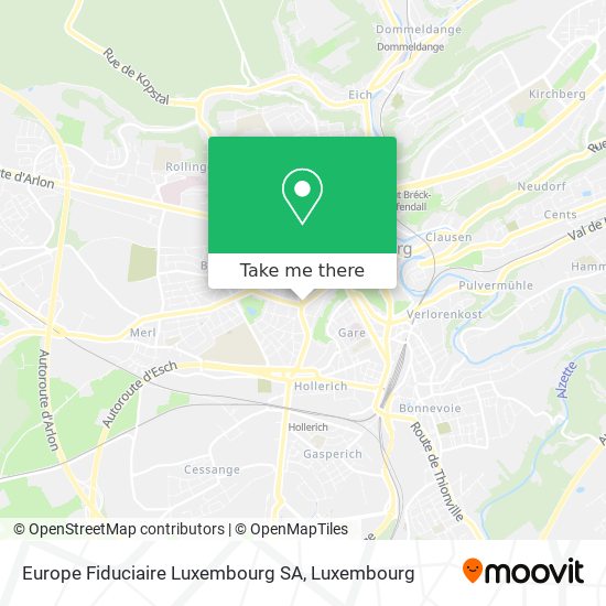 Europe Fiduciaire Luxembourg SA map