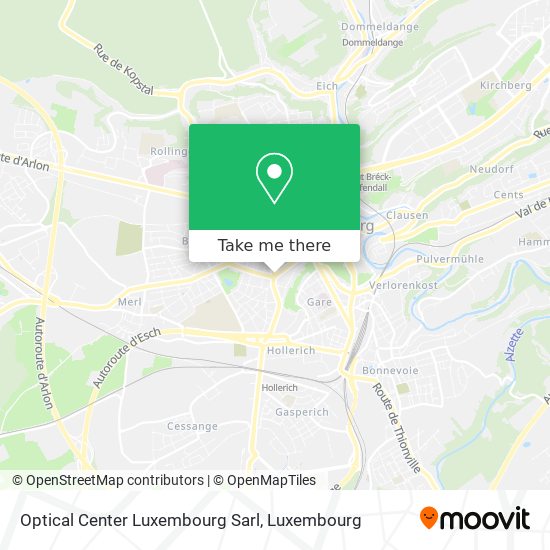 Optical Center Luxembourg Sarl Karte