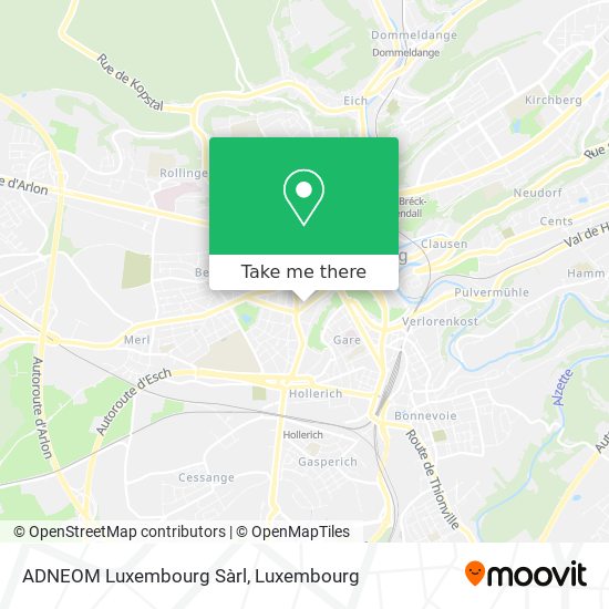ADNEOM Luxembourg Sàrl map