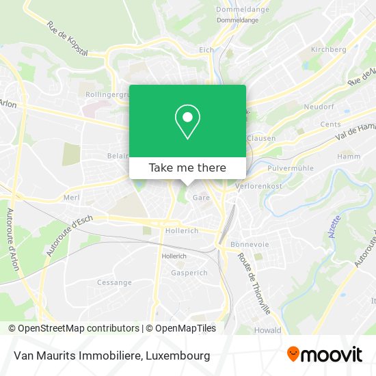 Van Maurits Immobiliere map