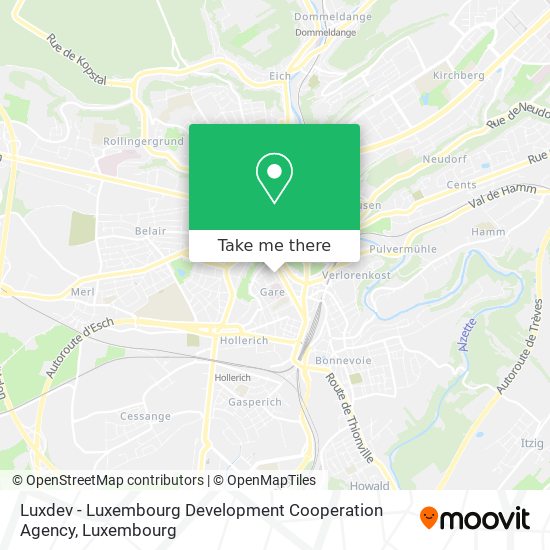 Luxdev - Luxembourg Development Cooperation Agency map