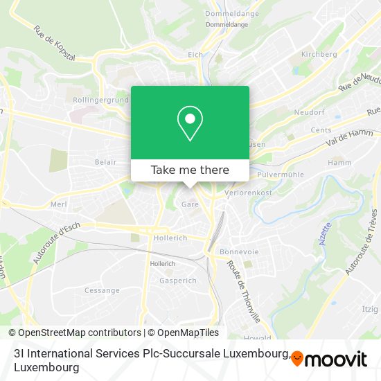 3I International Services Plc-Succursale Luxembourg map