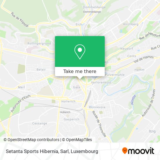 Setanta Sports Hibernia, Sarl map