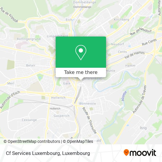 Cf Services Luxembourg map