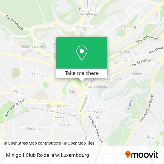 Minigolf Club Ro'de le'w map