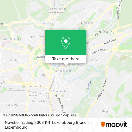 Noveko Trading 2008 Kft, Luxembourg Branch map