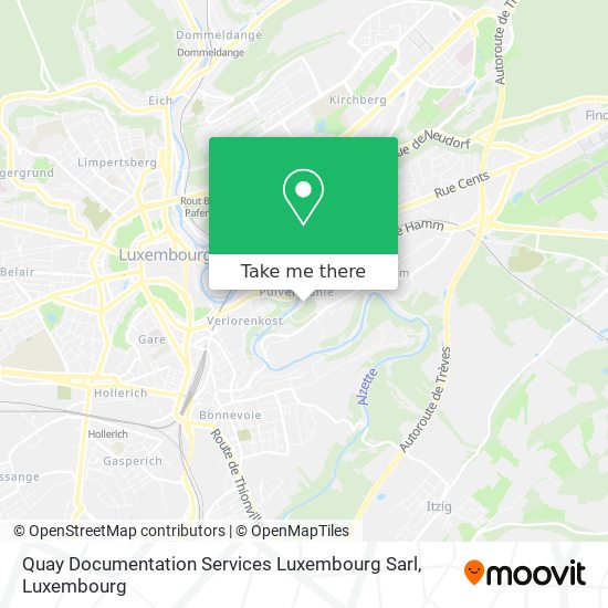 Quay Documentation Services Luxembourg Sarl map