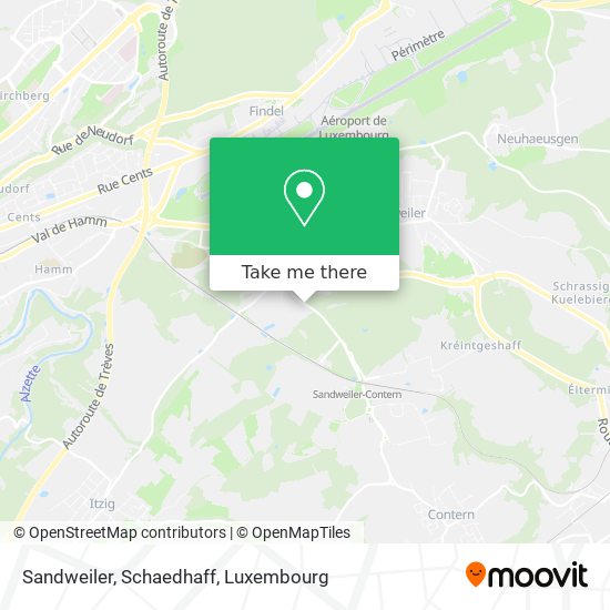 Sandweiler, Schaedhaff Karte