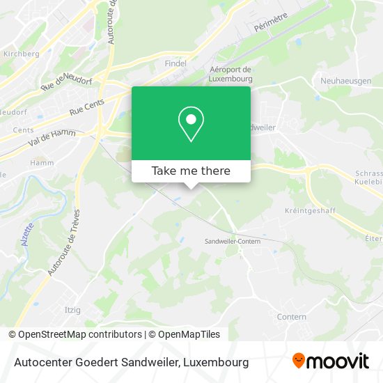 Autocenter Goedert Sandweiler map