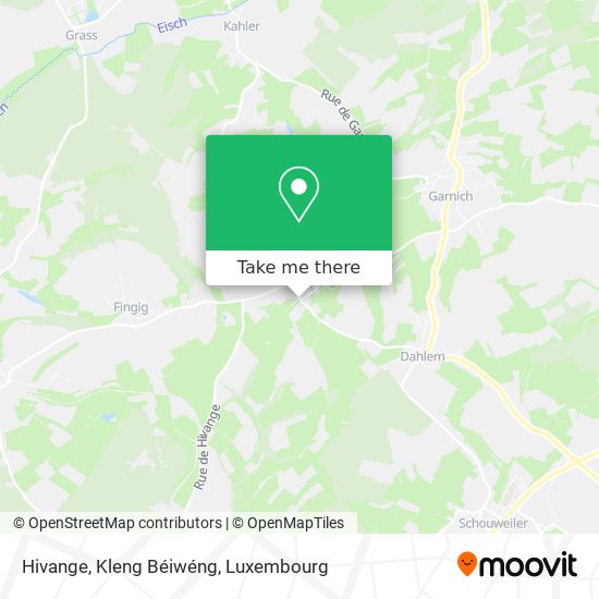 Hivange, Kleng Béiwéng map