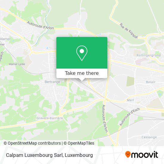 Calpam Luxembourg Sarl map