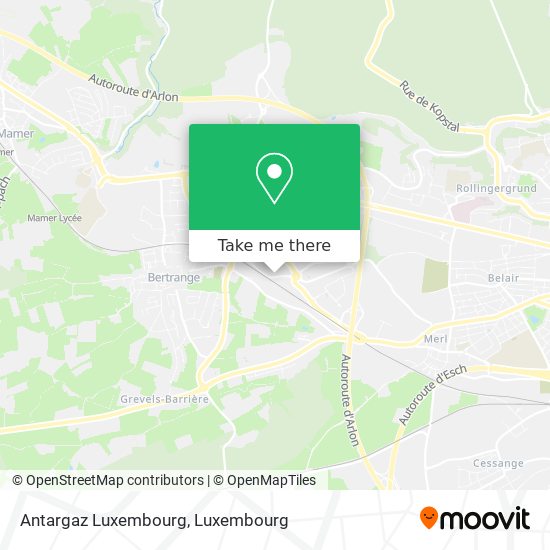 Antargaz Luxembourg map