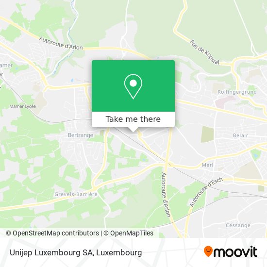 Unijep Luxembourg SA map
