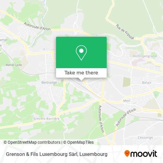 Grenson & Fils Luxembourg Sàrl map