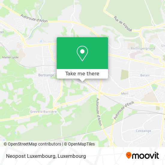 Neopost Luxembourg map