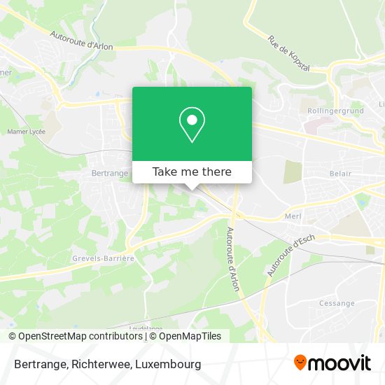 Bertrange, Richterwee map