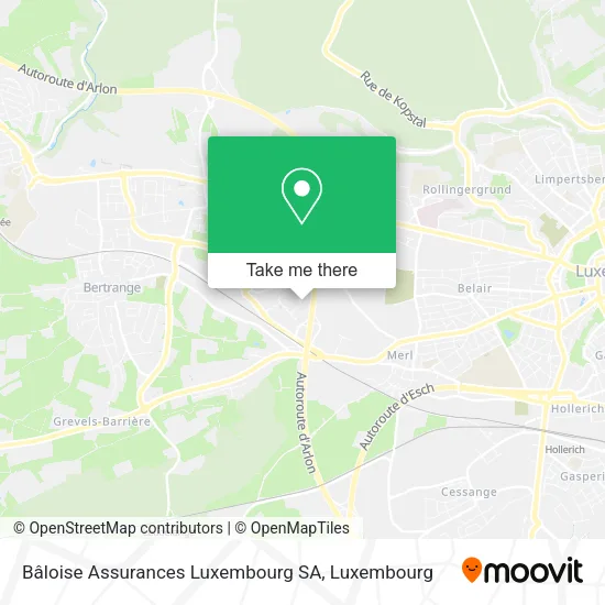 Bâloise Assurances Luxembourg SA map