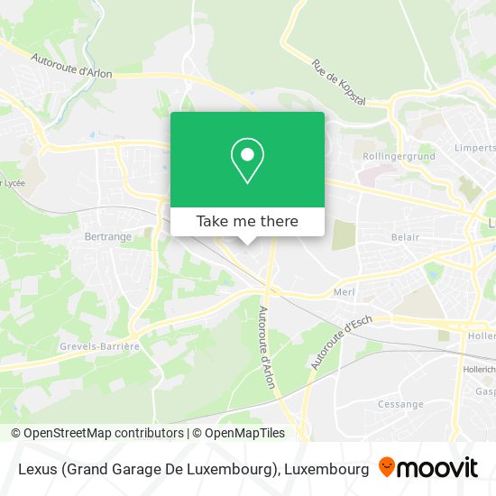 Lexus (Grand Garage De Luxembourg) map
