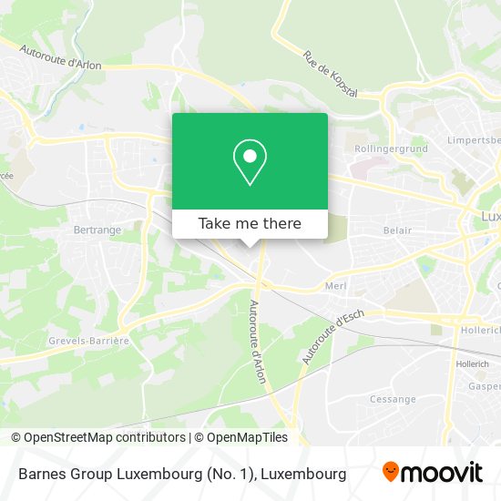 Barnes Group Luxembourg (No. 1) map