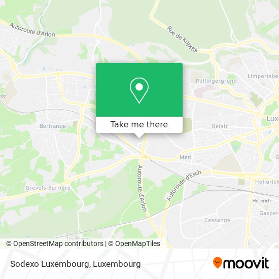 Sodexo Luxembourg map
