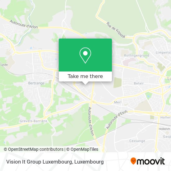 Vision It Group Luxembourg map