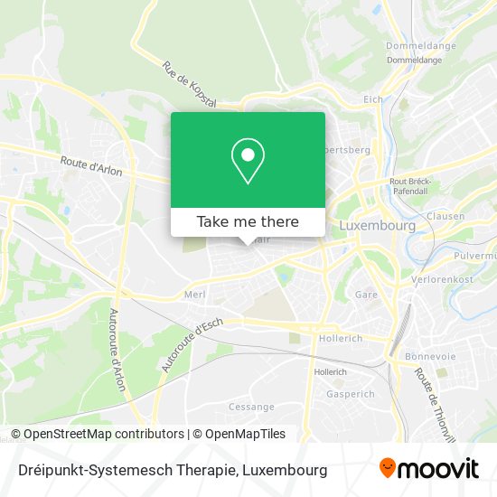 Dréipunkt-Systemesch Therapie Karte