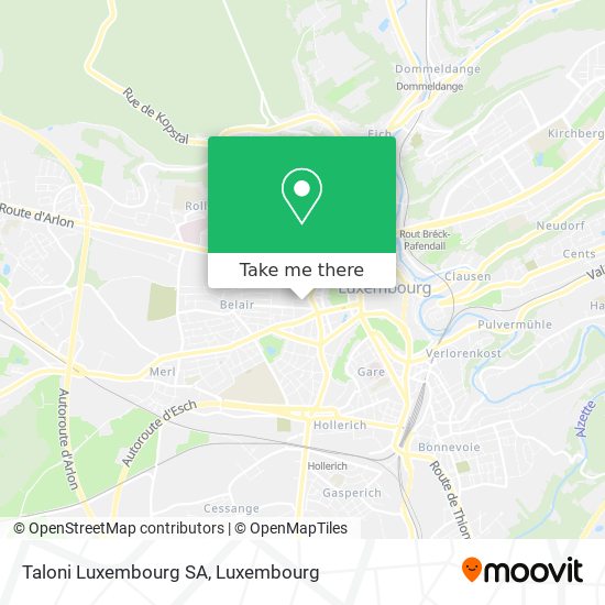 Taloni Luxembourg SA Karte