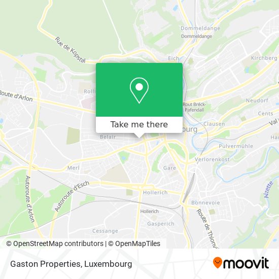 Gaston Properties map