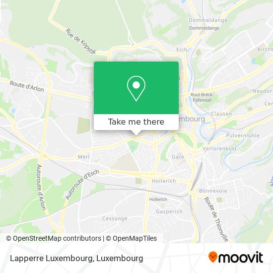 Lapperre Luxembourg map