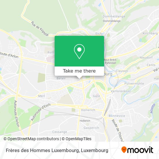 Frères des Hommes Luxembourg map